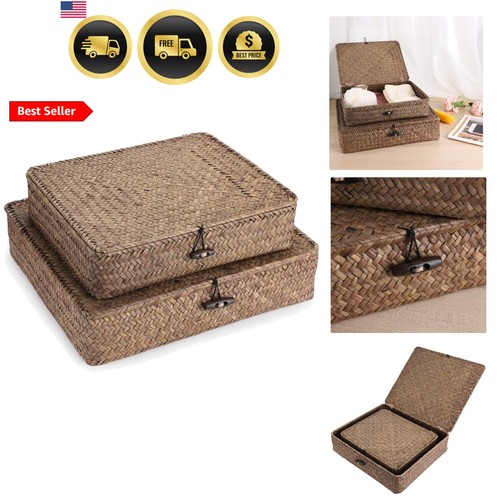 Set flat woven wicker - flat,